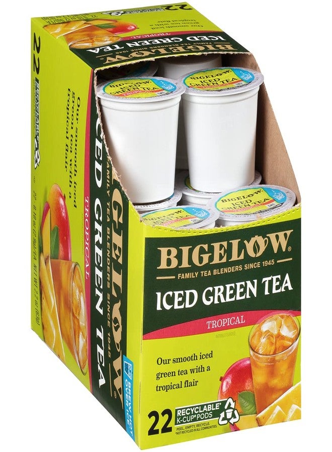 Bigelow Tea Bigelow Tropical Iced Green Tea, K-Cup, 0.10 oz, 22/Box - Image 1