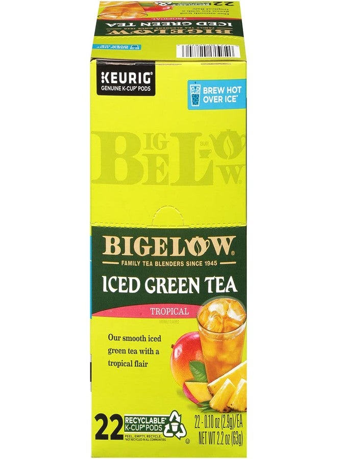 Bigelow Tea Bigelow Tropical Iced Green Tea, K-Cup, 0.10 oz, 22/Box - Image 4