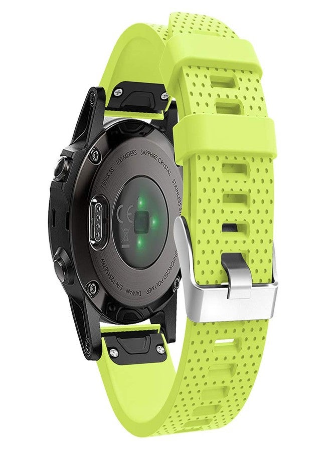 QGHXO Soft Silicone Replacement Watch Band Strap for Garmin Fenix 5S/ 5S Plus/ 6S/ 6S Pro Smart Watch (No Tracker) - Image 1