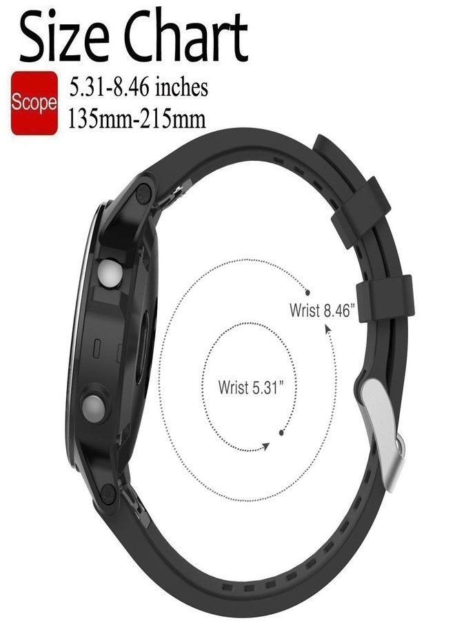 QGHXO Soft Silicone Replacement Watch Band Strap for Garmin Fenix 5S/ 5S Plus/ 6S/ 6S Pro Smart Watch (No Tracker) - Image 5
