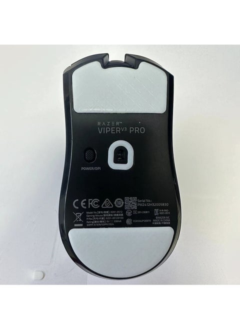 Suitable For Thunder Snake Venom Viper V3pro Mouse Foot Sticker Professional Edition Teflon Replacement Ice Skating Edition Foot Pad-Color:Saffiano White Gray