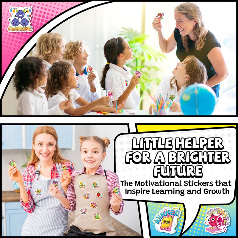 HORIECHALY 360PCS Scratch and Sniff Stickers, Large Scented Stickers for Kids & Teachers Single, Smelly Incentive Motivational Prize, Christmas Gift Bigger Reward for Student Classroom Must Haves School Supplies - Image 5