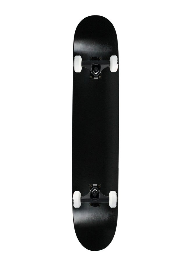 Moose Complete Skateboard Dipped Black 8.25" Black/White Assembled - Image 1