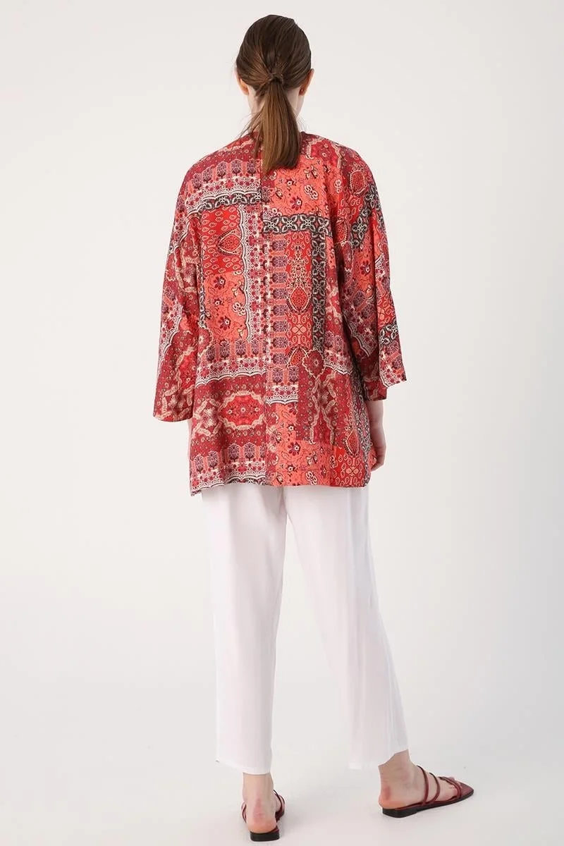 Allday White-Elastic Waist Wide Leg Trousers