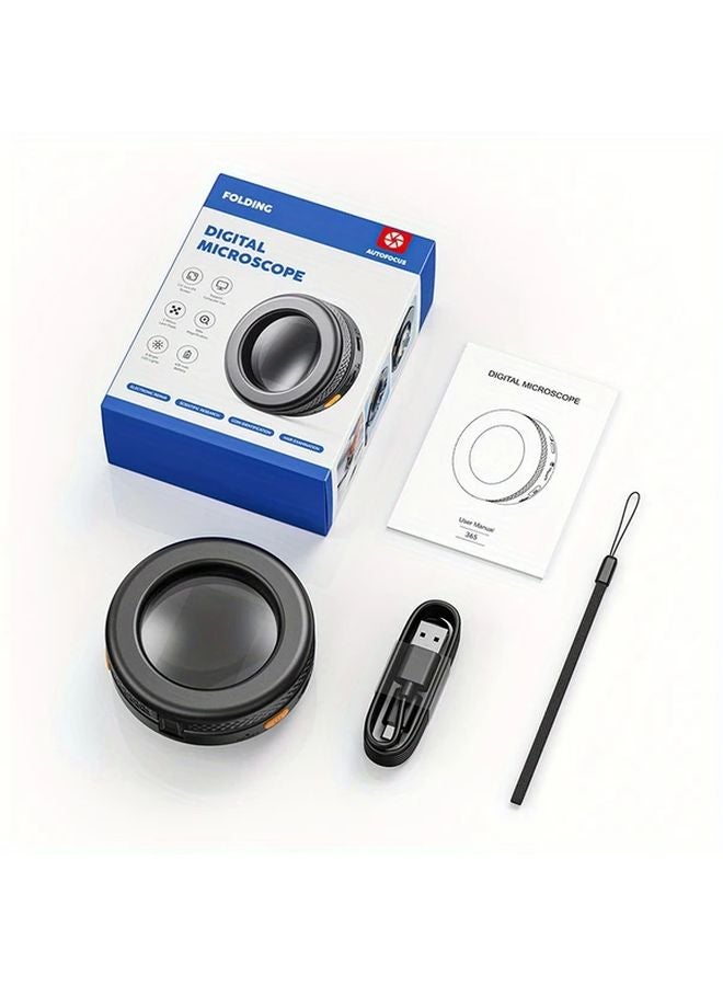 Inskam 500x Magnification Portable Handheld Microscope Black Color Auto Focus USB Power - Image 1