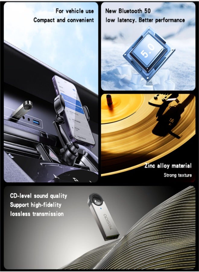 Yesido - Yesido YAU81 USB Wireless Audio Adapter Car Bluetooth Receiver - Image 1