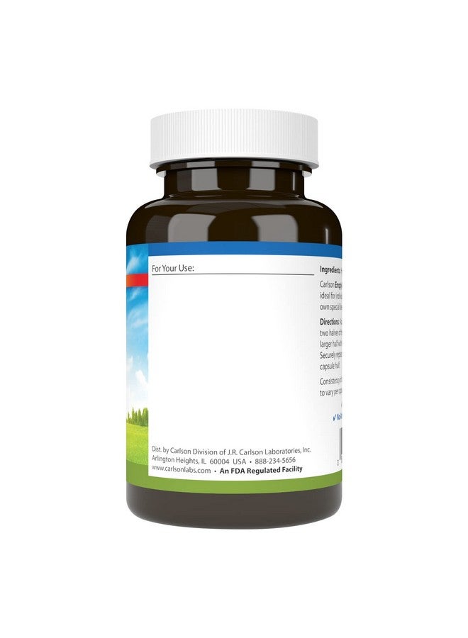 Carlson - Empty Vegetarian #1 Medium-Small Capsules, Easy to Separate & Fill, with Screw Cap Bottle, 200 Capsules - Image 2