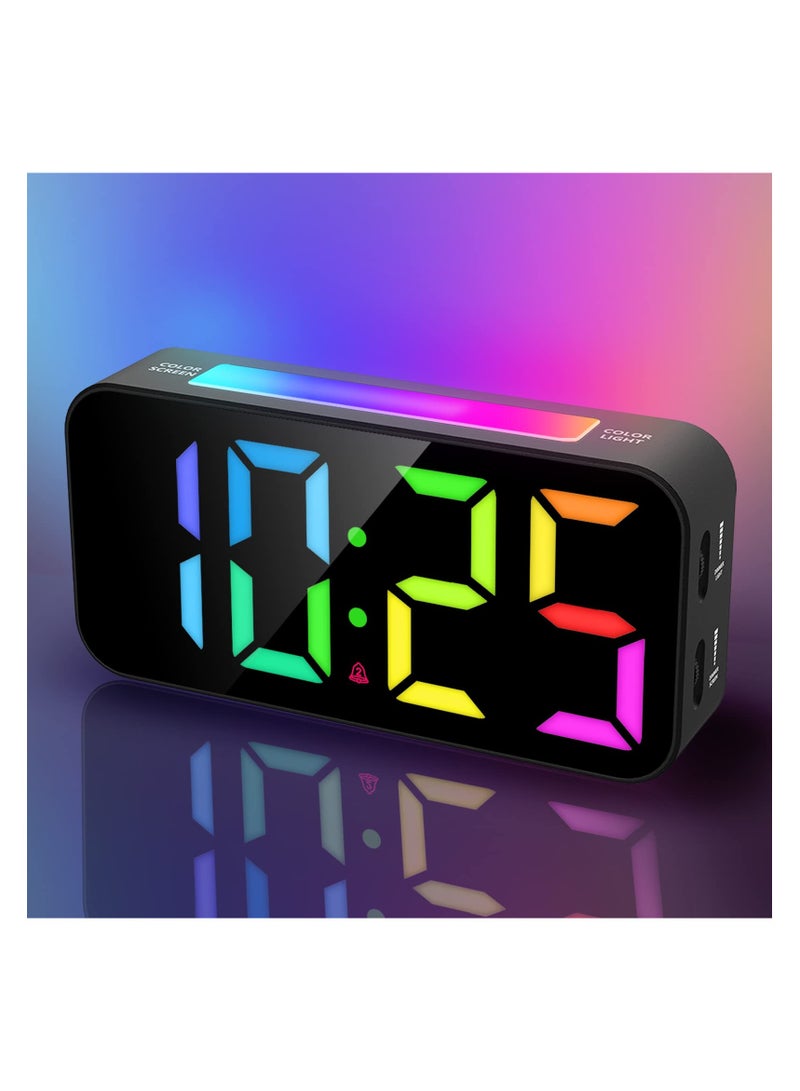 Digital Alarm Clock with Night Light, Alarm Clocks Bedside, Large LED Display, Full Range Brightness, Snooze, 12/24H, Loud Alarm Clocks for Heavy Sleepers, Bedside Alarm Clock for Kids, Seniors  - Image 1