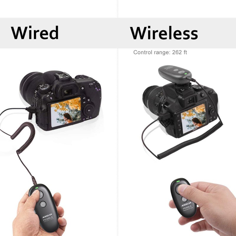 AODELAN Wireless Shutter Release Remote Control for Nikon D750, D5300, D5600, D7200, D7500, Z6, Z7, Z9, D800, D850, Coolpix P1000 - Image 2