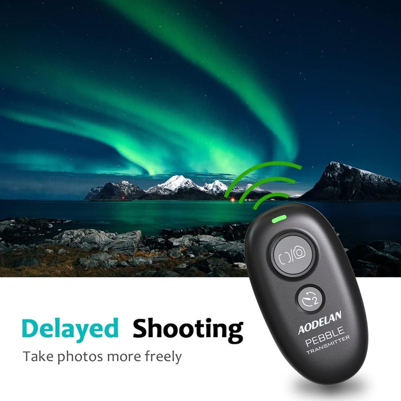 AODELAN Wireless Shutter Release Remote Control for Nikon D750, D5300, D5600, D7200, D7500, Z6, Z7, Z9, D800, D850, Coolpix P1000 - Image 4