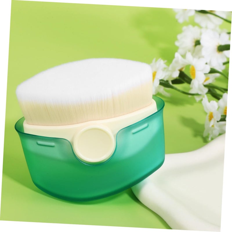 Foundation Brush and Blush Brush for Liquid Makeup Flat Top Cosmetic with Cover Sunscreen for Travel and Tinted Sunscreen Use - Image 5