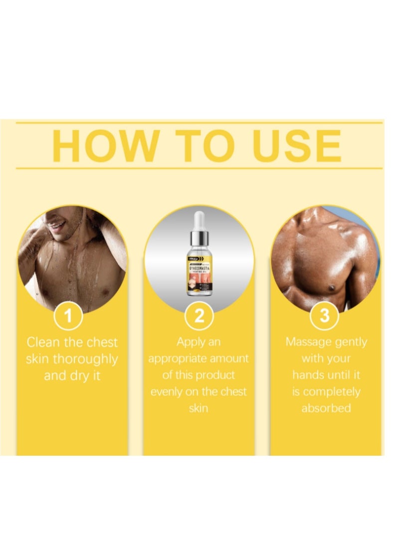 SOUTH MOON - Men Bee Venom Gynecomastia Heating Oil, ,Gynecomastia Tightening Oil for Men, Men Contouring Treatment Oil - Image 1