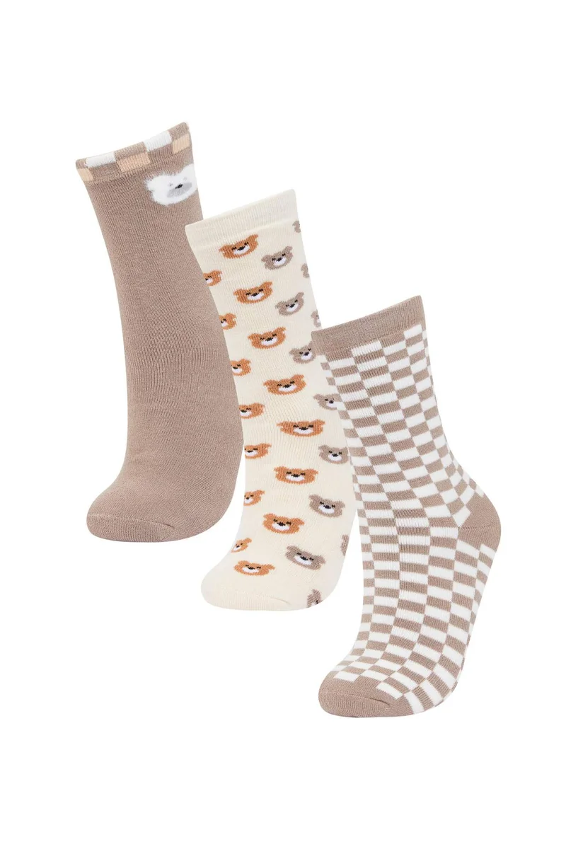 ديفاكتو Girl 3 Piece Long Socks