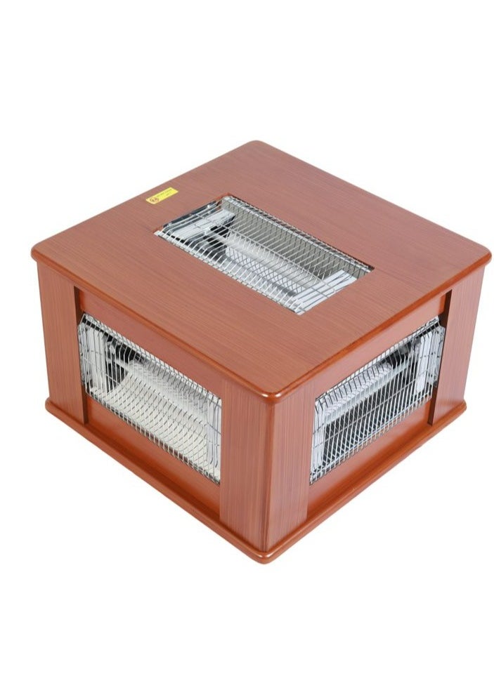 Electric heater with wheels, 2400 watts power, large electric heater featuring 4 side lamps with temperature control switches and an overheat protection feature from Home Master. - pzsku/Z5E0E4A0C7F398DEDB492Z/45/_/1733976150/cca1bf0f-b62a-41f0-bdcc-a88b26008cdd