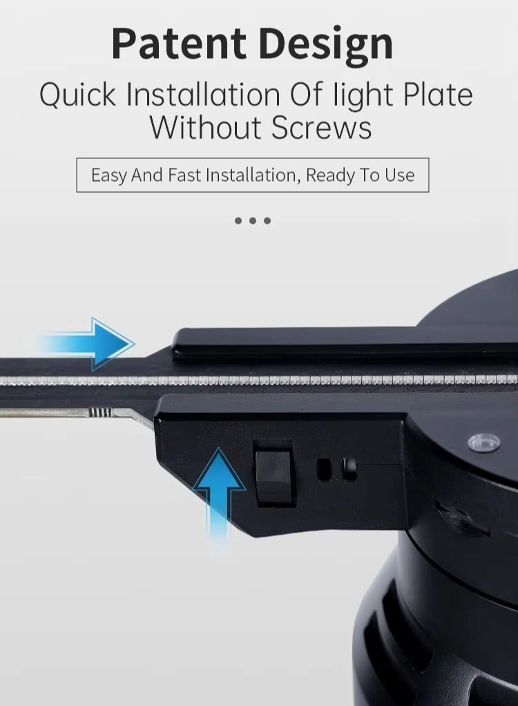 مروحة ثلاثية الأبعاد هولوجرافية بحجم 42 سم - شاشة LED عرض عائم بدقة 4K وصوت بلوتوث، صور فائقة الوضوح، استخدام متعدد في المول، السينما، المكتب، المنزل - Image 5