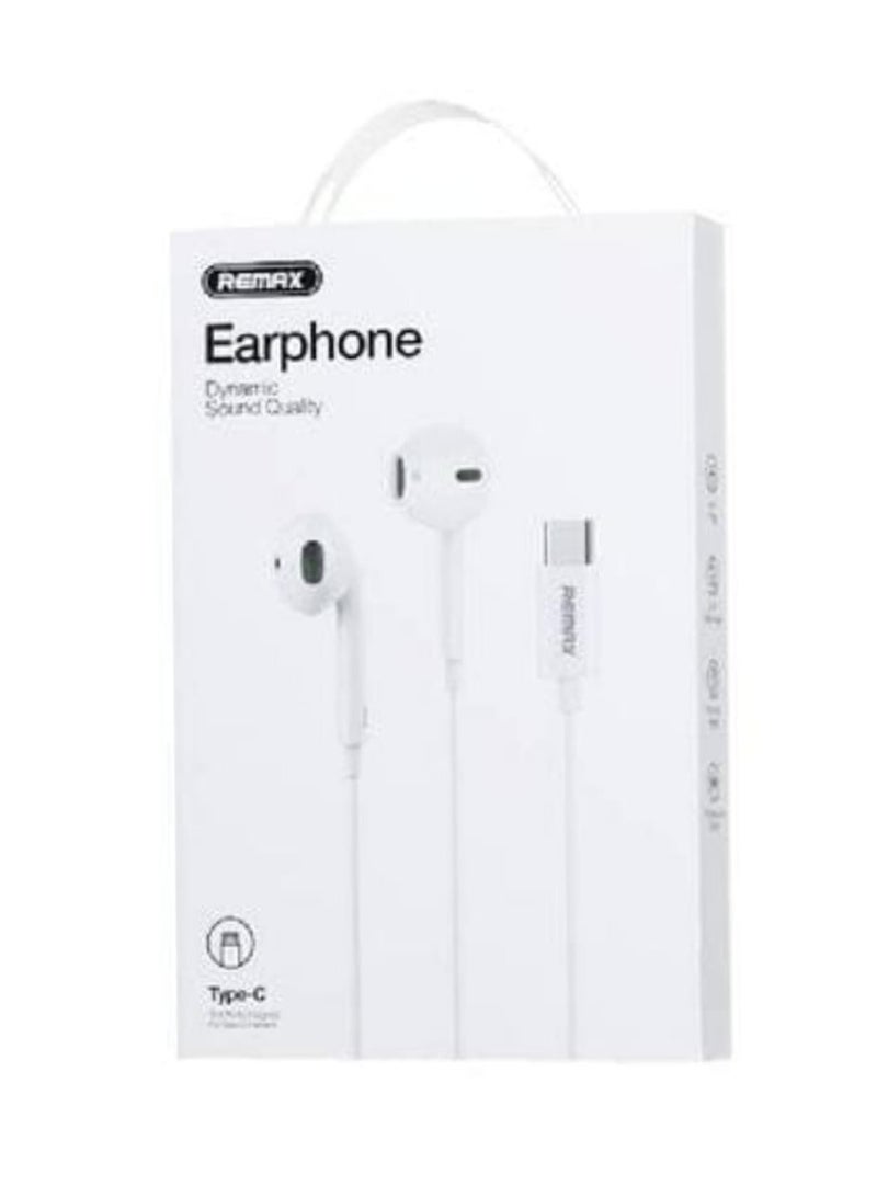 REMAX - REMAX RM-702i Type-C Wired Earphones with Advanced Noise Reduction, Tangle-Free TPE Cable, and Multi-Function In-Line Remote for Music and Calls - Image 1