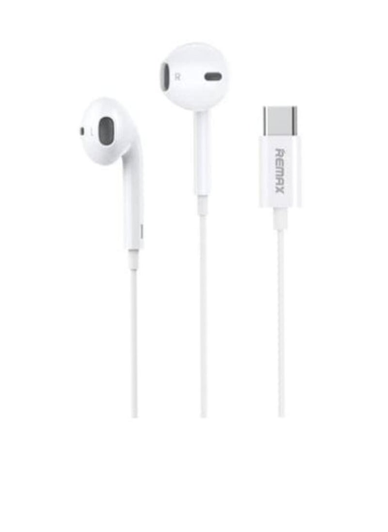 REMAX - REMAX RM-702i Type-C Wired Earphones with Advanced Noise Reduction, Tangle-Free TPE Cable, and Multi-Function In-Line Remote for Music and Calls - Image 1