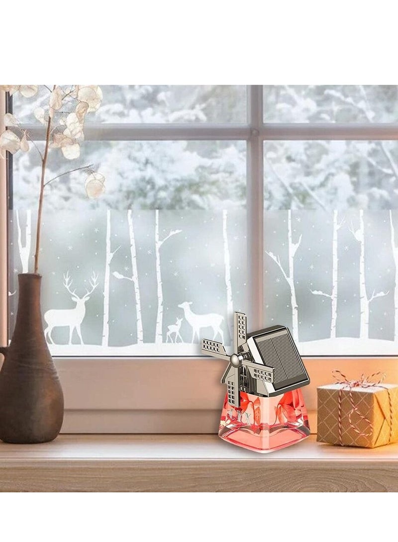 general Solar-Powered Car Air Fresheners Windmill Design Car Perfume with Solar Auto Rotating Aromatherapy Diffuser Cologne - Image 3