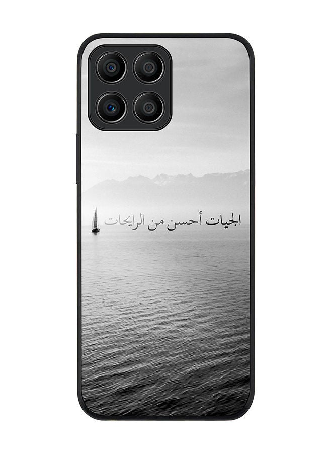Stylizedd Rugged Black edge case for Honor X8 5G Slim fit Soft Case Flexible Rubber Edges Anti Drop TPU Gel Thin Cover - The Future Is Better - Image 1