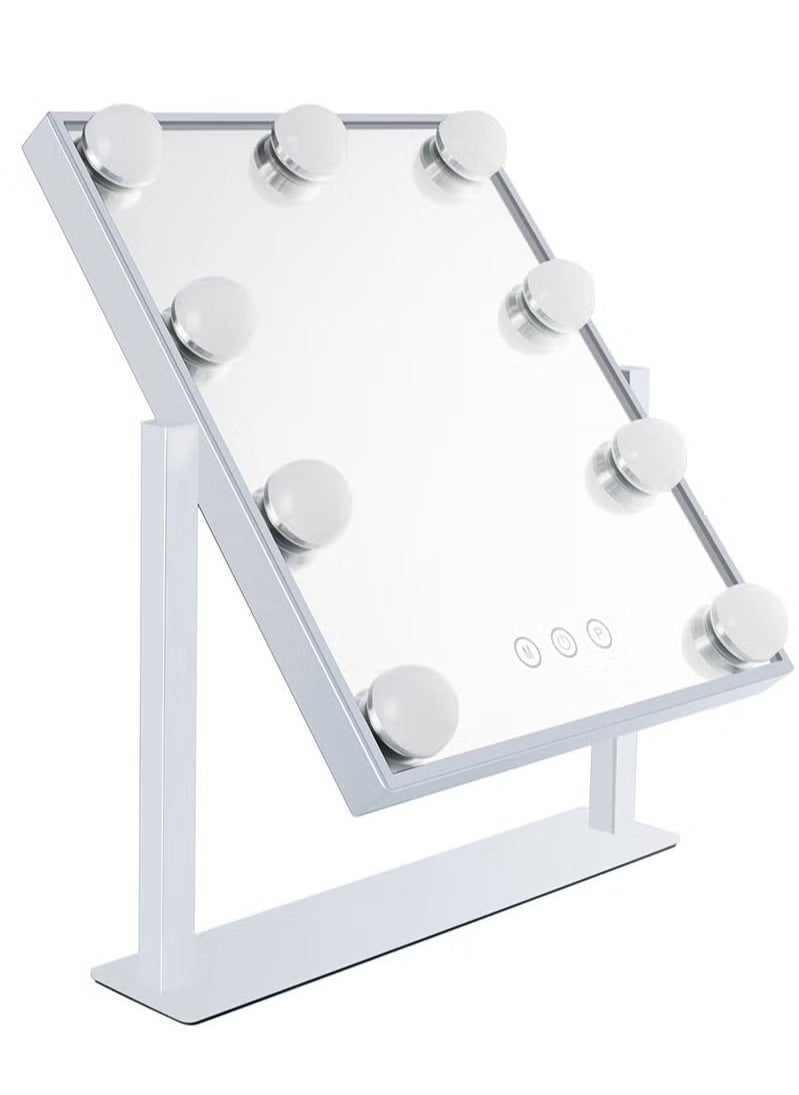 Beauenty - Vanity Mirror With Lights, Hollywood Lighted Makeup Mirror With 9 Dimmable Bulbs & 3 Color Lighting Modes, Detachable 10X Magnification, 360ÃÂ°Rotation, Smart Touch Control - Image 1