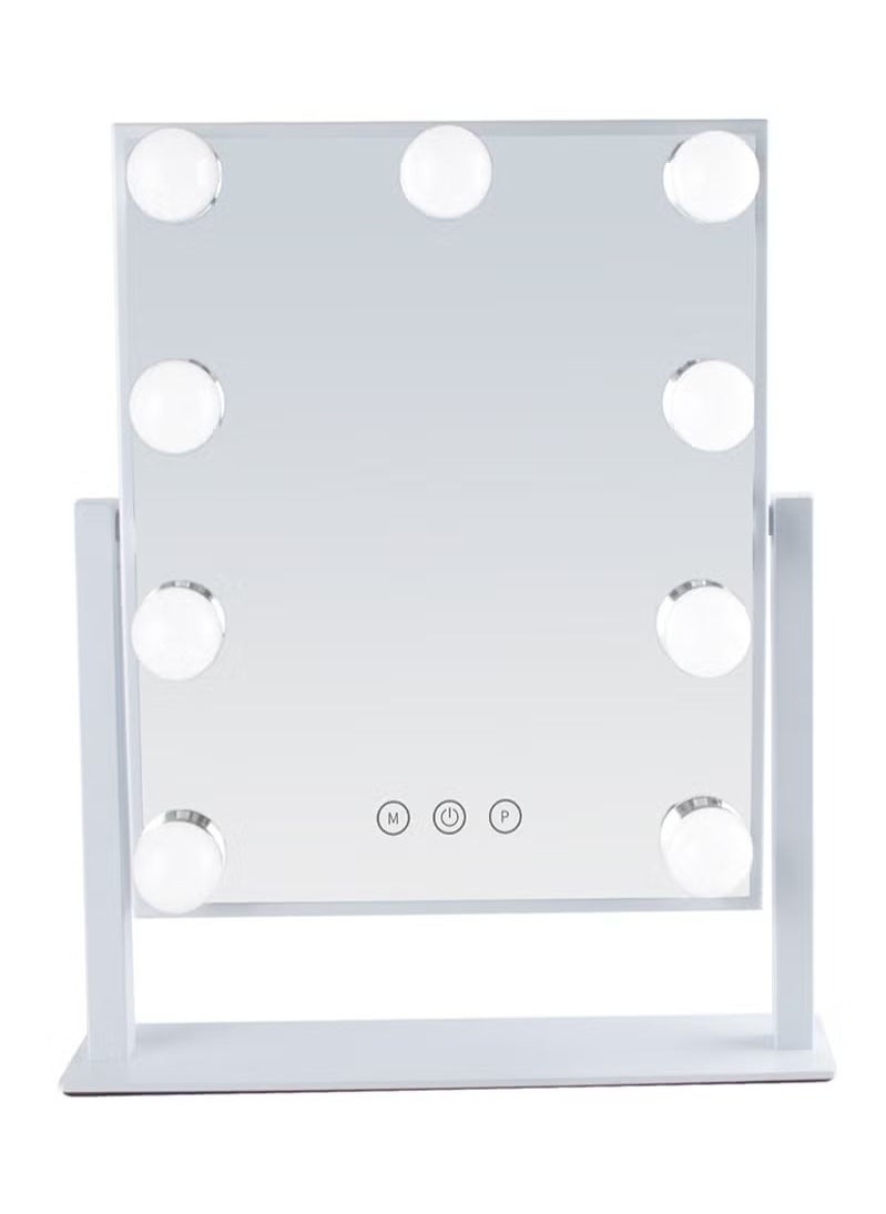 Beauenty - Vanity Mirror With Lights, Hollywood Lighted Makeup Mirror With 9 Dimmable Bulbs & 3 Color Lighting Modes, Detachable 10X Magnification, 360ÃÂ°Rotation, Smart Touch Control - Image 1