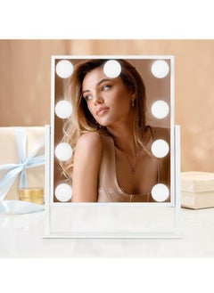 Beauenty Vanity Mirror With Lights, Hollywood Lighted Makeup Mirror With 9 Dimmable Bulbs & 3 Color Lighting Modes, Detachable 10X Magnification, 360ÃÂ°Rotation, Smart Touch Control  - Image 5