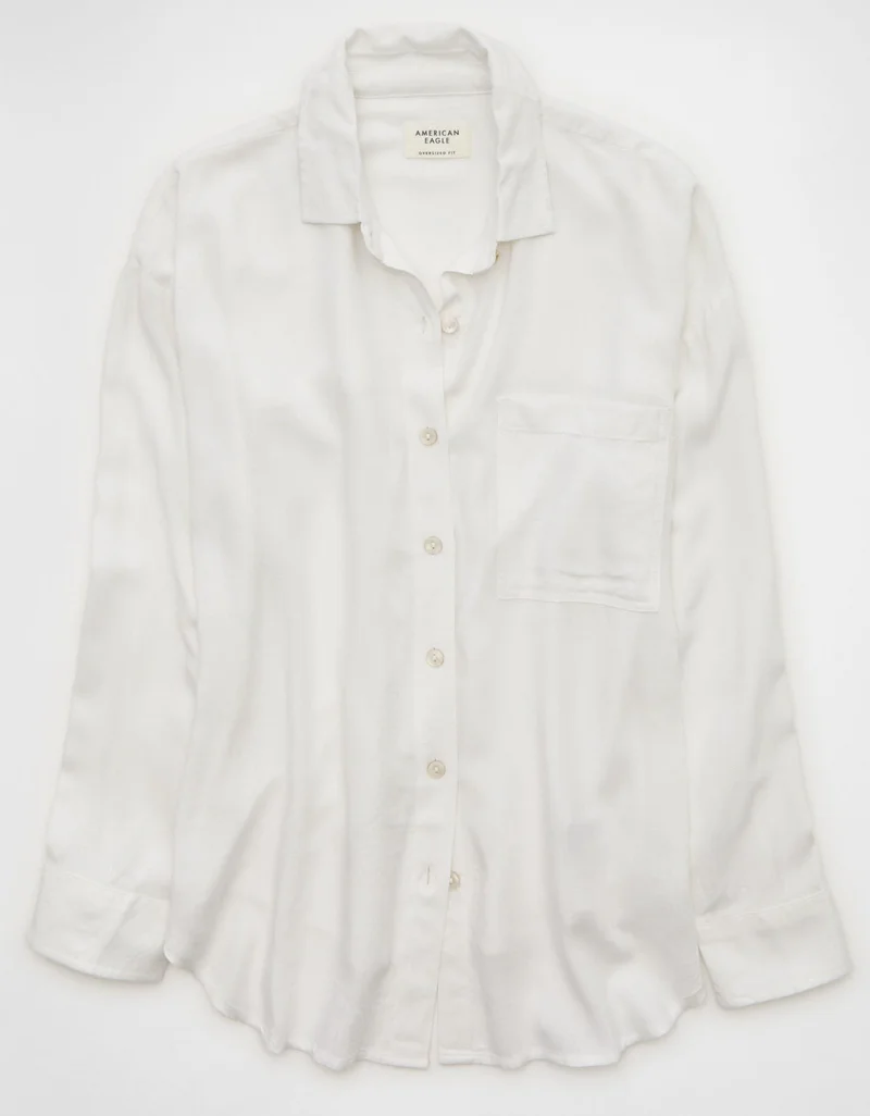 American Eagle  AE Go Big Oversized Shirt for Women | Best Price UAE