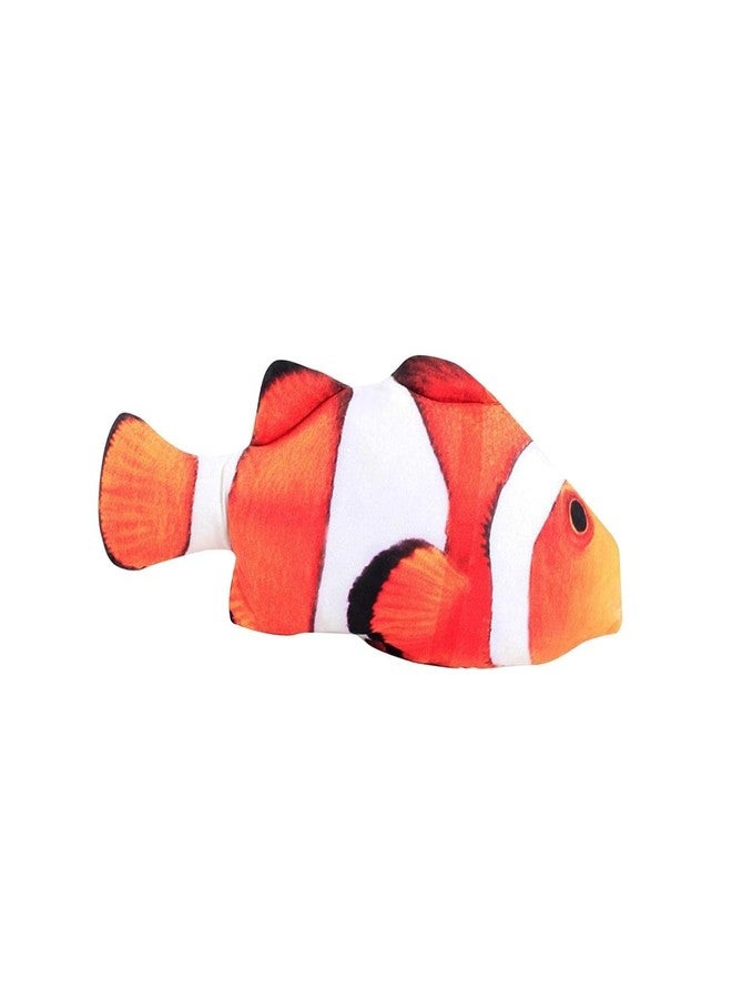 ChumsPet Plush Catnip Fish Toy for Cats, Soft Stuffed Clownfish, Simulation Fish Cat Toy (18cm) - Image 2