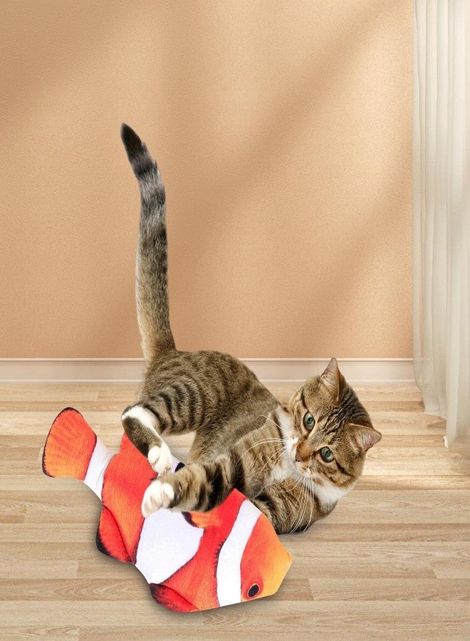 ChumsPet Plush Catnip Fish Toy for Cats, Soft Stuffed Clownfish, Simulation Fish Cat Toy (18cm) - Image 5
