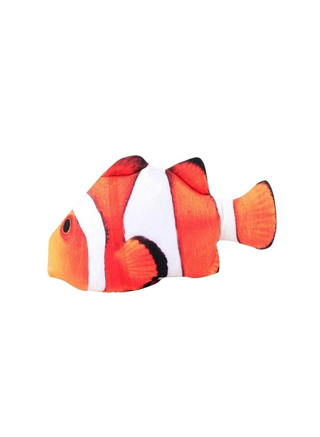 ChumsPet Plush Catnip Fish Toy for Cats, Soft Stuffed Clownfish, Simulation Fish Cat Toy (18cm) - Image 1