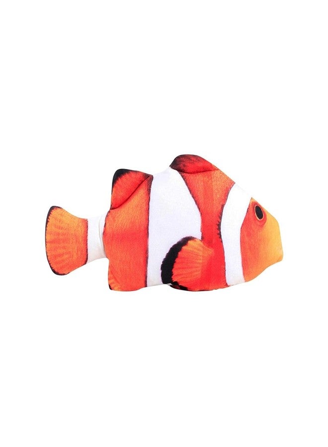 ChumsPet Plush Catnip Fish Toy for Cats, Soft Stuffed Clownfish, Simulation Fish Cat Toy (18cm) - Image 4