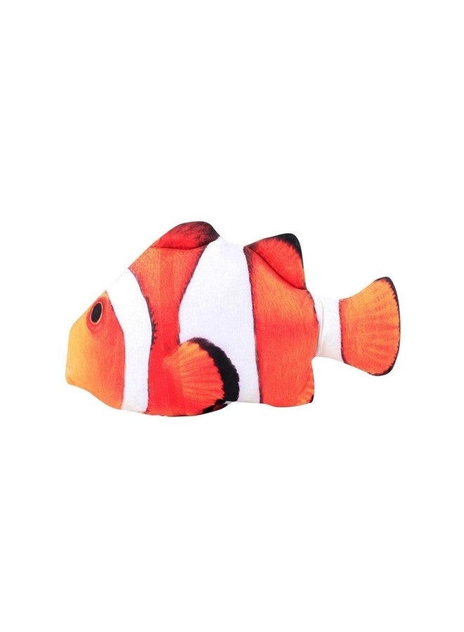 ChumsPet Plush Catnip Fish Toy for Cats, Soft Stuffed Clownfish, Simulation Fish Cat Toy (18cm) - Image 3