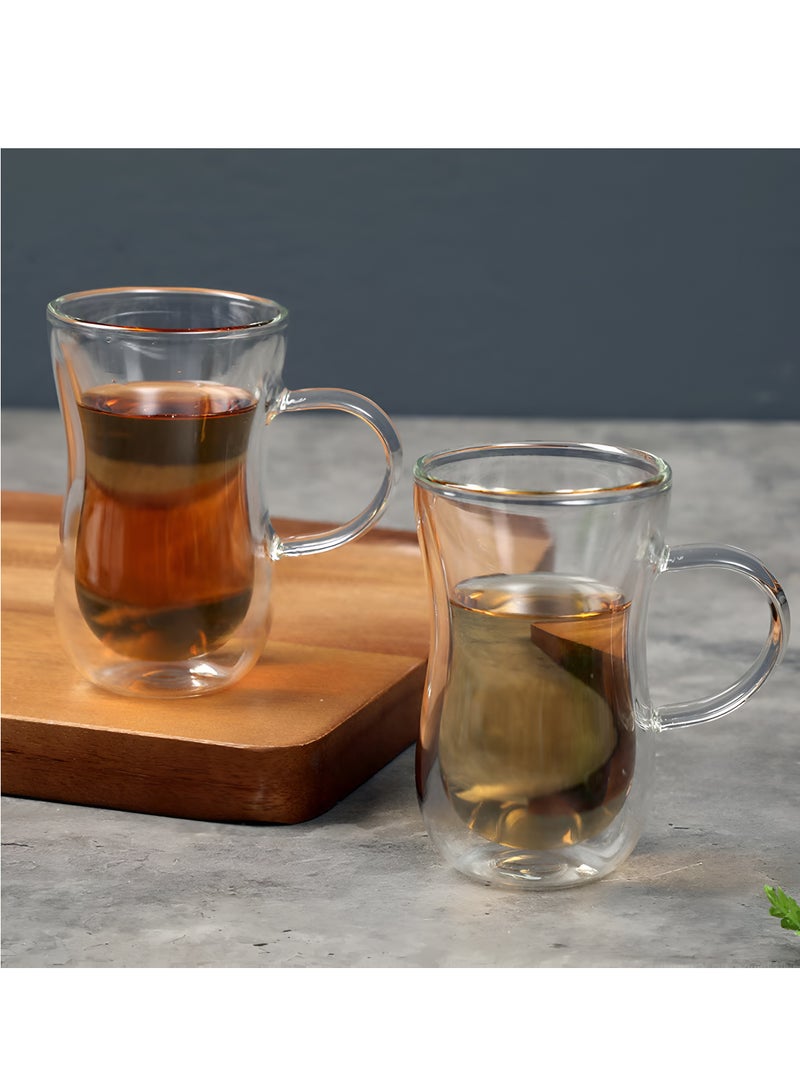 ريكو أكواب شاي تركية مزدوجة الجدار 150 مل 5 أونصة - Image 2