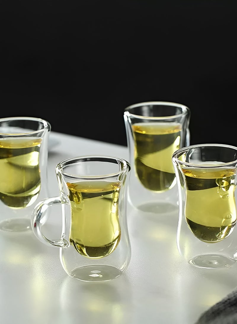 ريكو أكواب شاي تركية مزدوجة الجدار 150 مل 5 أونصة - Image 4