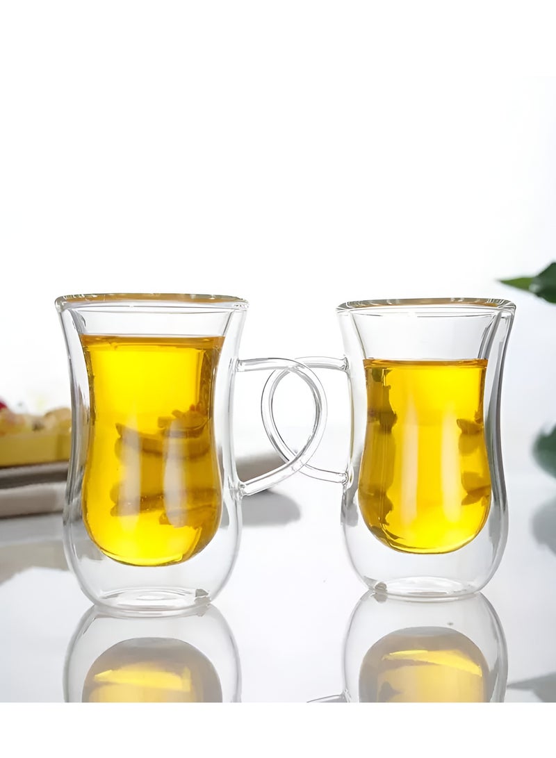 ريكو أكواب شاي تركية مزدوجة الجدار 150 مل 5 أونصة - Image 3