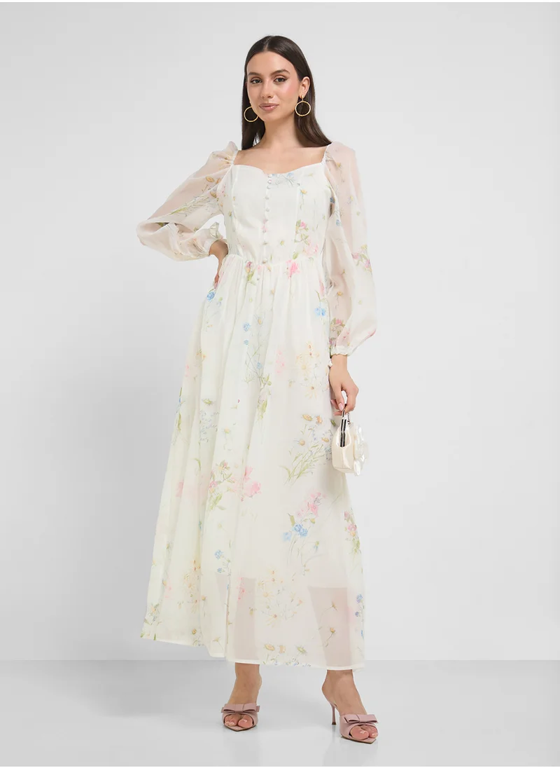 ايلا Floral Print Dress