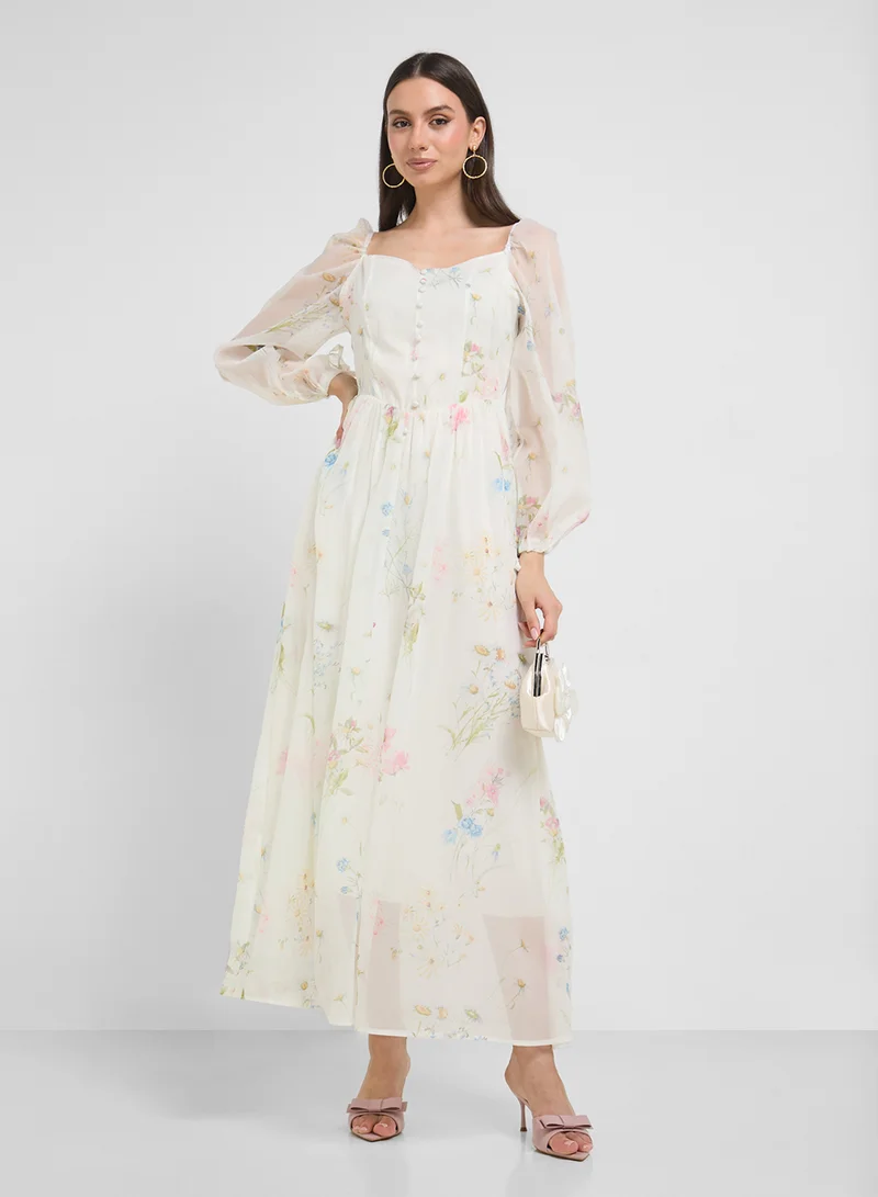 ايلا Floral Print Dress