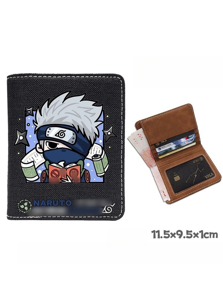 KUYING New Naruto Printed Waterproof Wallet 