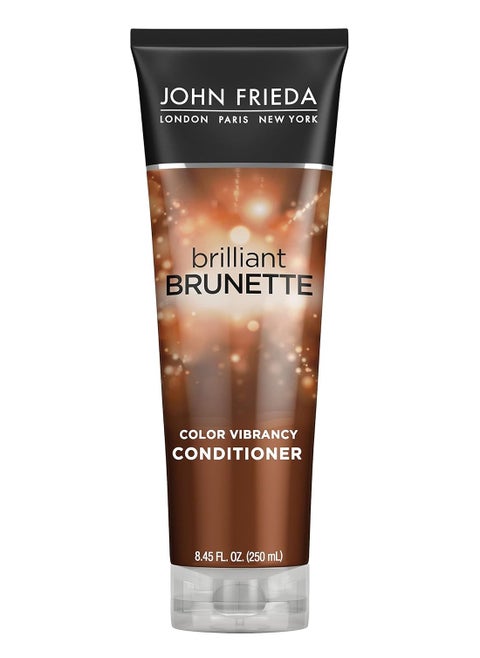John Frieda Brilliant Brunette Multi-Tone Revealing Color Protecting Conditioner, for maintaining Color Treated Hair, Anti-Fade Conditioner, 8.45 oz, with Sweet Almond Oil and Crushed Pearls