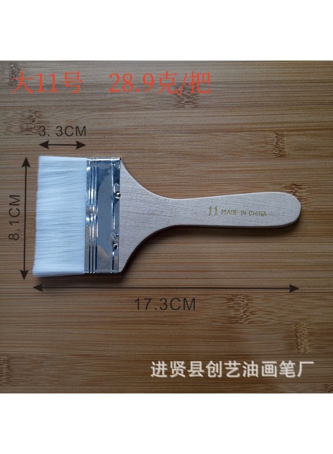 Chuangyi Brush 1-12 Nylon Oil Painting Brush Small Brush Oil Painting Brush Nylon Wool Brush Nylon Brush Barbecue Brush - Image 1