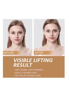 OASIS-TH 40 PCS Face Lift Sticker With Fixed Rope,Instant V-Shape Facelift Bands,Face Lifting Tapes Double Chin Reducer Face Wrinkle Patches  - Image 3