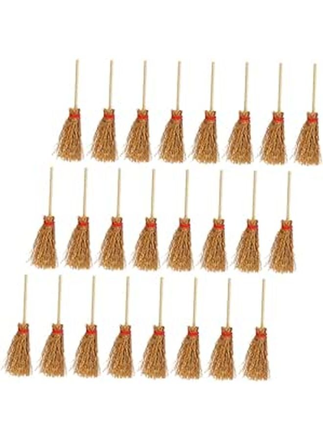 24Pcs Mini Broom And Mop Dollhouse Cleaning Accessories For Micro Landscape Furniture Decor - Image 1