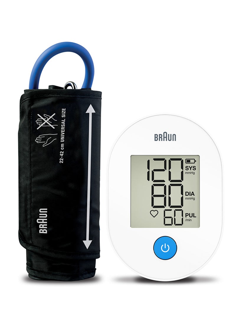BRAUN جهاز قياس ضغط الدم في الذراع العلوي براون إكزاكت فيت 1E - دقيق سريرياً، سهل القراءة، كفة عالمية، يخزن القراءة الأخيرة BUA4000 - Image 2