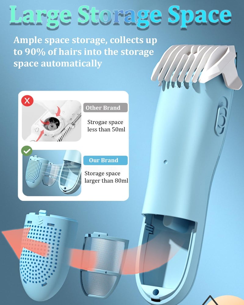 ENSSU Vacuum Hair Clippers for Kids - Rechargeable & Waterproof - Image 4