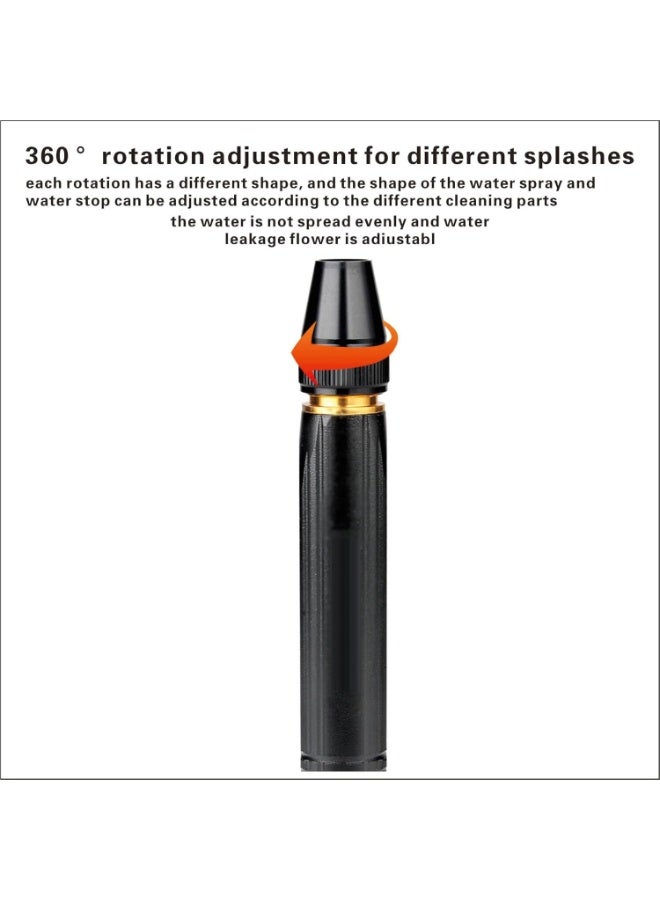 High Pressure Car Wash Water Gun Set Home Car Cleaning Spray Nozzle with 2 Connectors Garden Watering Multi Function Washer Tool Black King Kong Water Gun No Hose Included - Image 4