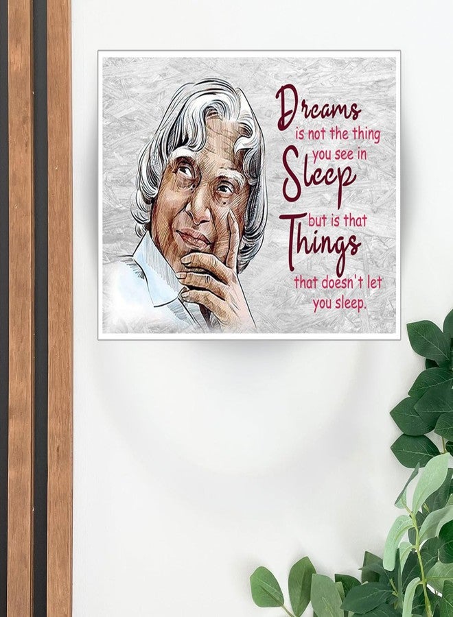 Masstone APJ Abdul Kalam With Quotes Poster | Wall Poster for Bedroom(12x18 Inch) | APJ Abdul Kalam Famous Motivational Quotes Poster | Inspirational Quotes for Wall Study Room - Image 4