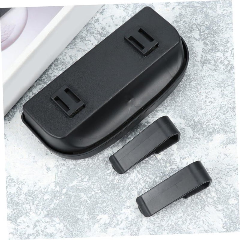 Black Multifunctional Car Visor Glasses Holder Eyewear Organizer - Image 4