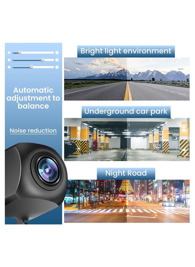 Generic - 170° HD 1080P AHD Car Reverse Camera Fisheye latest super night vision function fisheye lens, Parking Assistance, IP68 Waterproof, Night Vision for All Car - Image 1