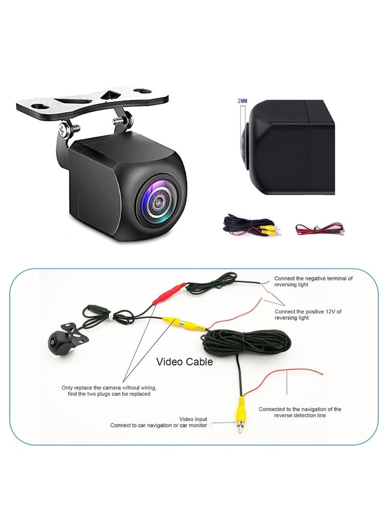 Generic - 170° HD 1080P AHD Car Reverse Camera Fisheye latest super night vision function fisheye lens, Parking Assistance, IP68 Waterproof, Night Vision for All Car - Image 1