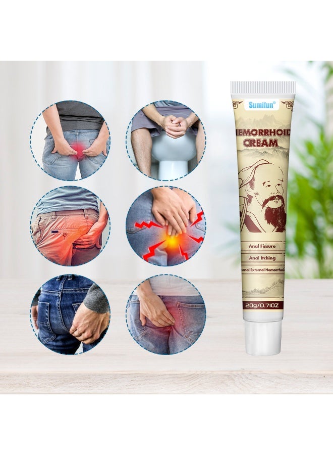 سوميفون كريم البواسير شقوق شرجية حكة نزيف سريع المفعول راحة مزدوجة من الألم والحكة مرهم عناية شرجية 20 جرام - Image 5